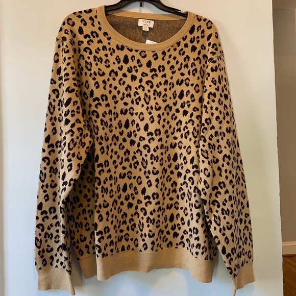 J. Crew Sweaters - J.Crew leopard print sweater in size 2X